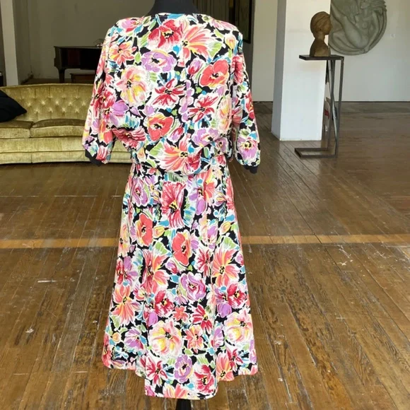 Vintage floral, two piece skirt set - Picture 3 of 12